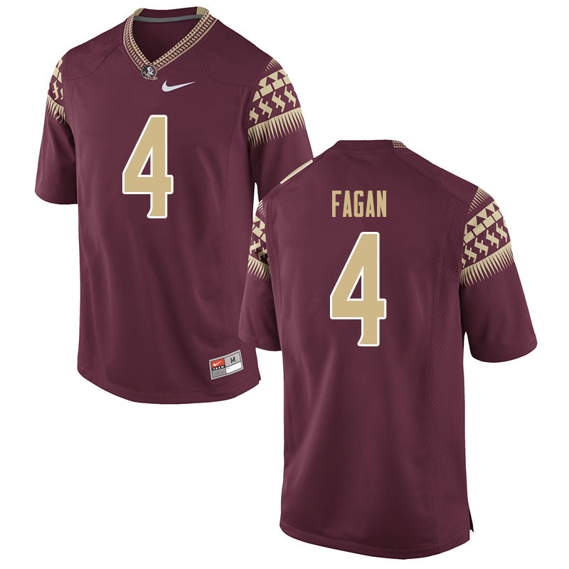 Men #4 Cyrus Fagan Florida State Seminoles College Football Jerseys Sale-Garnet